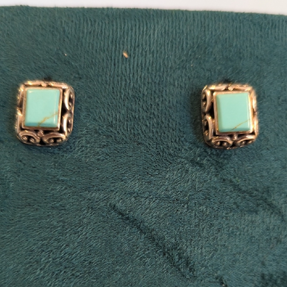 Sterling Silver Turquoise Post Earrings